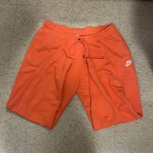 coral nike sweatpants